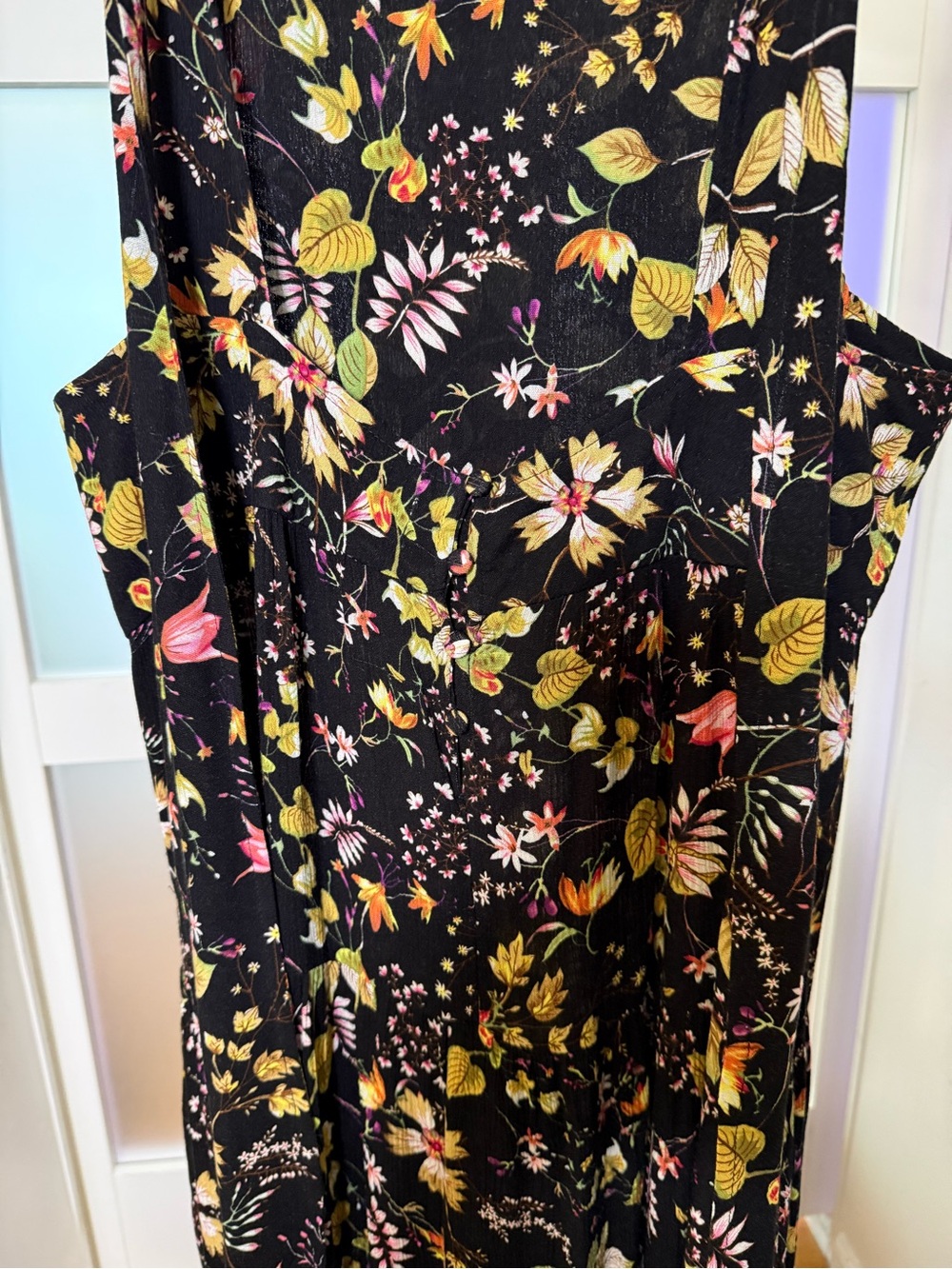NATURAL LIFE NWT Black Floral Boho Maxi Dress, size XL. - Picture 4 of 13